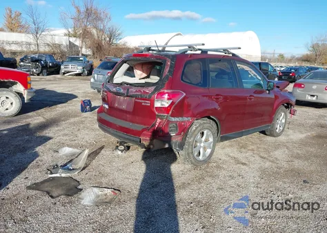 2015 Subaru Forester 2.5I Premium из США, поврежденный, VIN JF2SJADC4FH416452